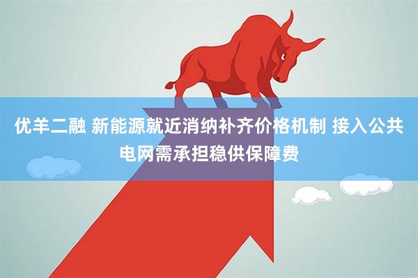优羊二融 新能源就近消纳补齐价格机制 接入公共电网需承担稳供保障费